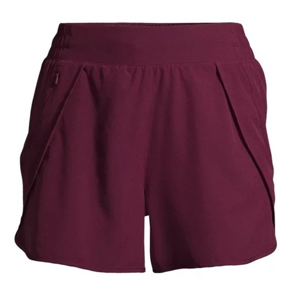 Avia Plum Metropolis Burgundy Running Shorts with Built-Ins - Picture 1 of 3